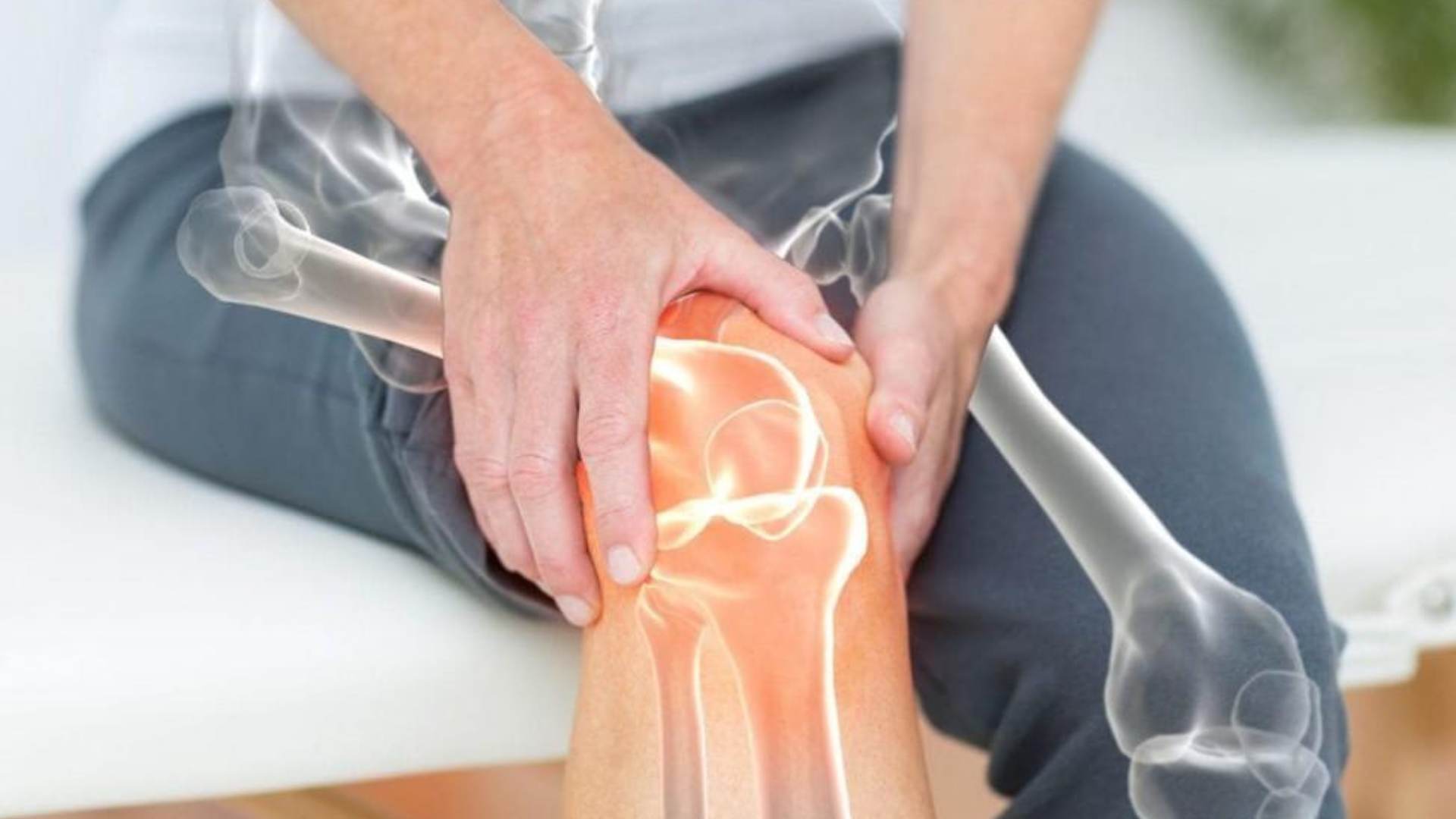 Athlete receiving arthroscopic treatment